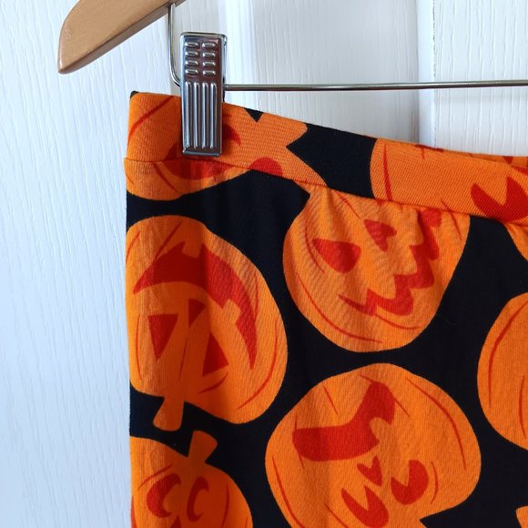 NEW Target Hyde and Eek Women's Orange Jack-O-Lantern Sleep Joggers 2022 Size L - Picture 4 of 11